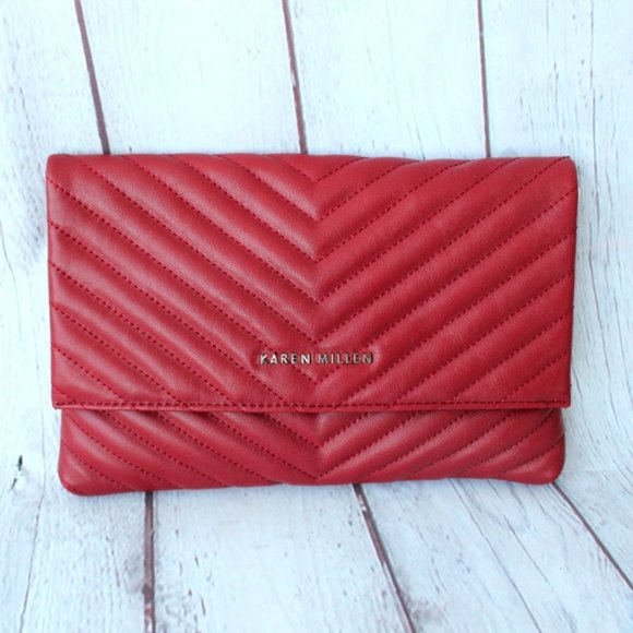 Karen Millen Handbags - Brand New Karen Millen Genuine Leather Clutch